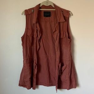 Casual Vest with Draped Lapels